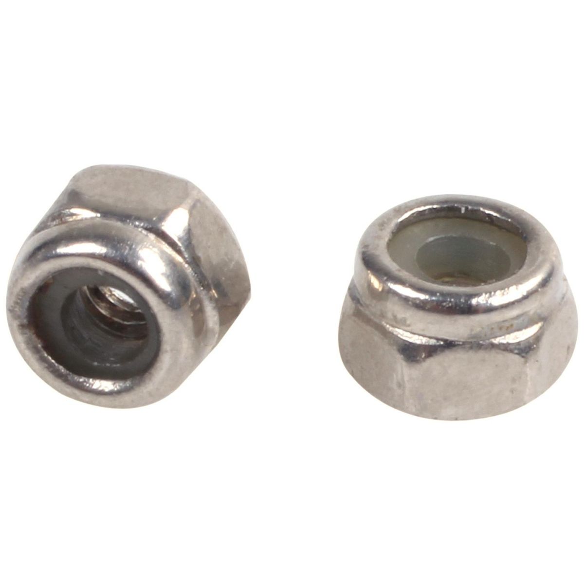 50pcs M2 Zinc Plated Self-Locking Nylon Insert Hex Lock Nuts
