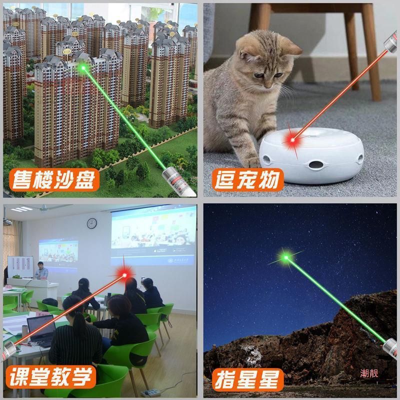 Laser Pen Head Green Infrared Pen Rechargeable Funny Cat Remote Spotlight Starry Sky Sales Department Funny Cat Green Light