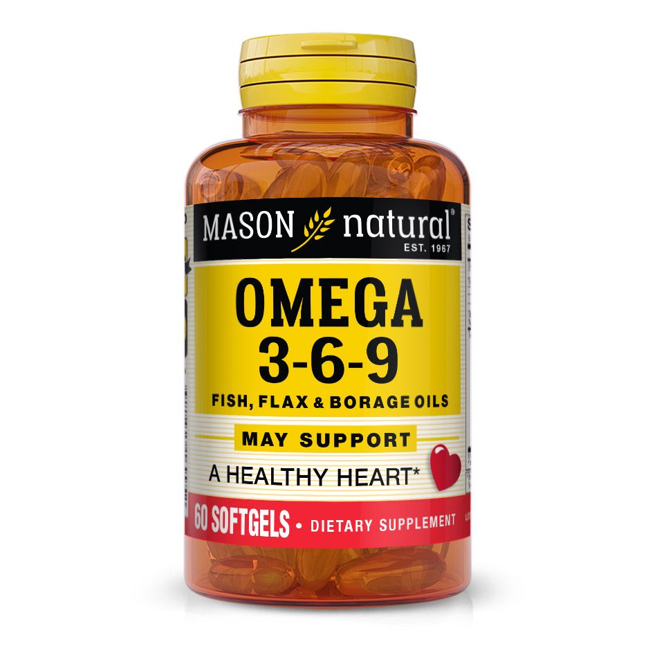 Omega 3-6-9 1,200 Mg Fish, Flax & Borage Oils X60