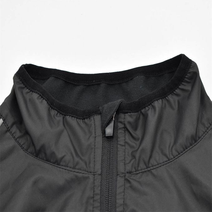 Windproof Jackets Shirts Long Sleeve Reflective Cycling Black XXXL