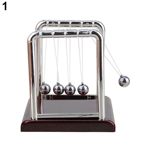 Cradle Steel Balance Ball Physics Science Pendulum Desk-