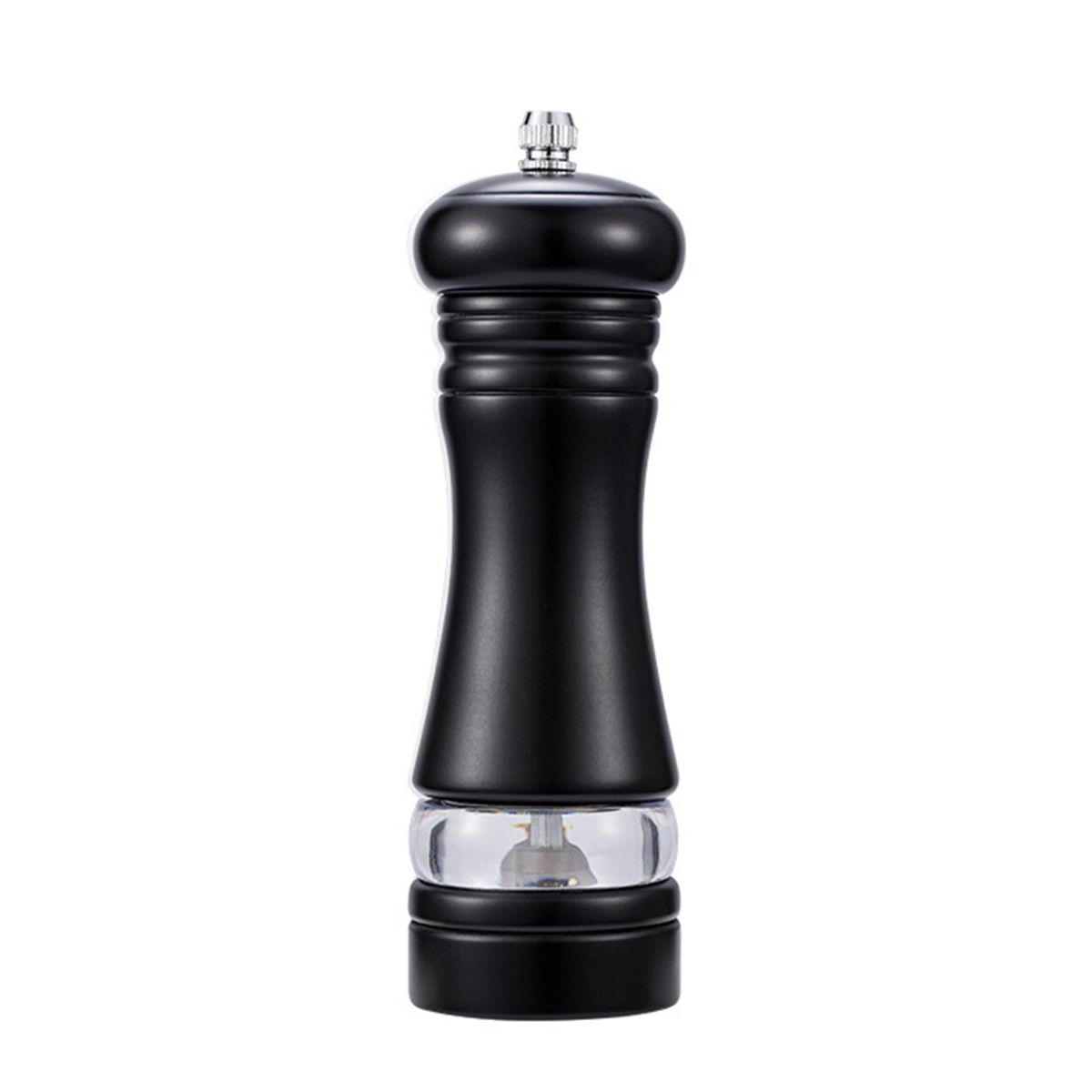 Spice Portable Manual Pepper Shaker Spice Grinding Bottle Black