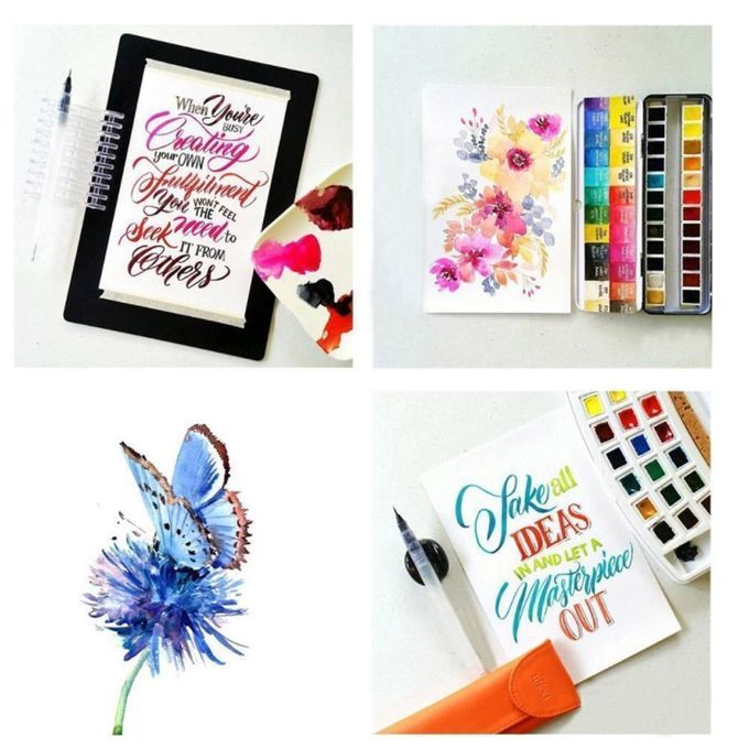 2X 3 Size Water Brush Ink Calligraphy Painting Pen