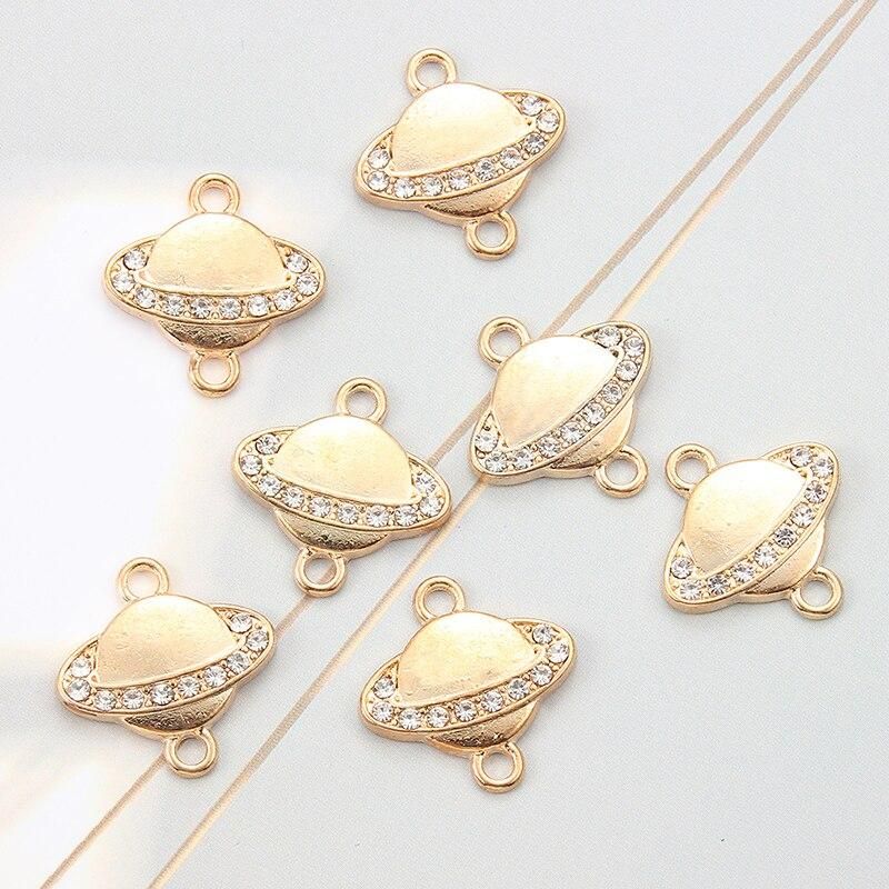 10pcs/pack Crystal Crown Life Tree Connector Charms For Unisex Jewelry Making Bracelet Earrings Accessories Craft DIY Handmade