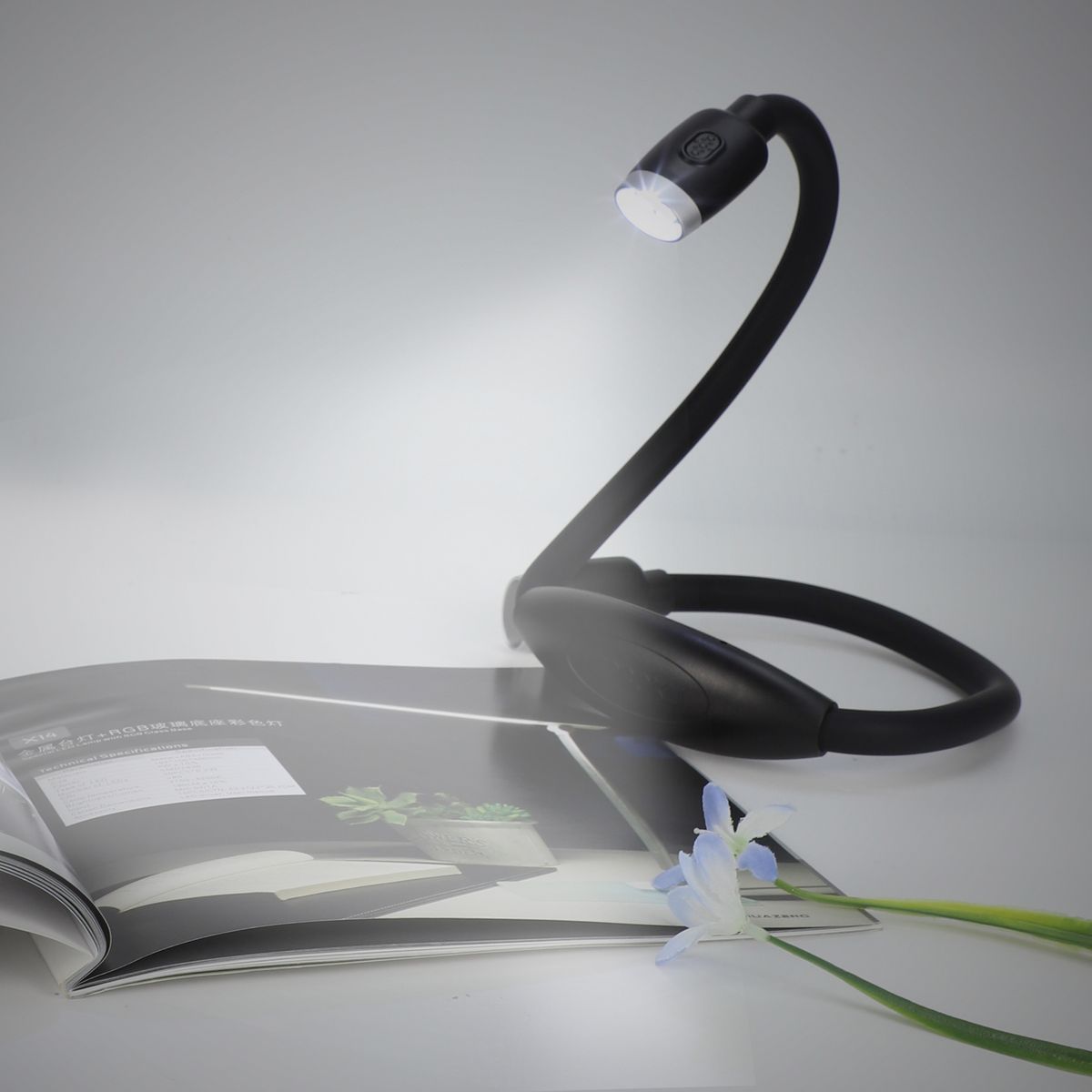 LEDGLE 2021 USB Rechargeable Table Lamp Amber Led Reading
