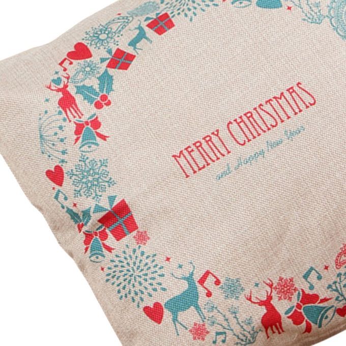Christnas Pillows Cover Decor Pillow Cases Linen Sofa