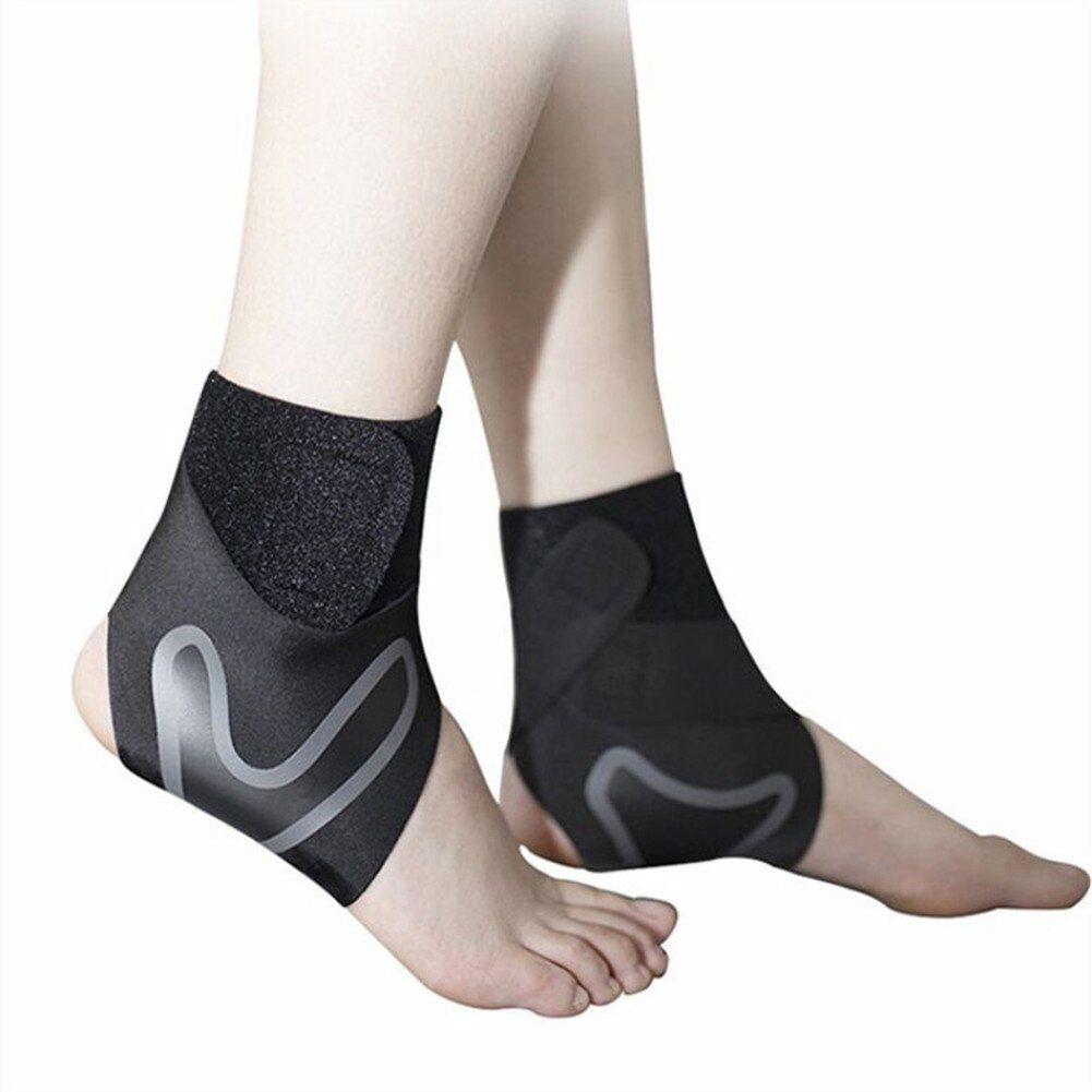 Ankle Support S Adjustable Elastic Compression Ankle  Sleeve Socks For Arthritis Sprain Running Basketball Foot Bandage-Left