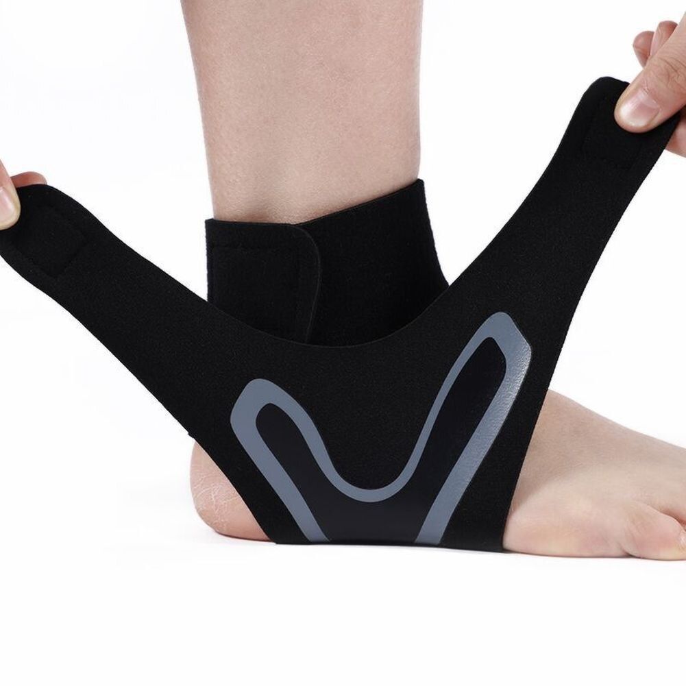 Ankle Support S Adjustable Elastic Compression Ankle  Sleeve Socks For Arthritis Sprain Running Basketball Foot Bandage-Left
