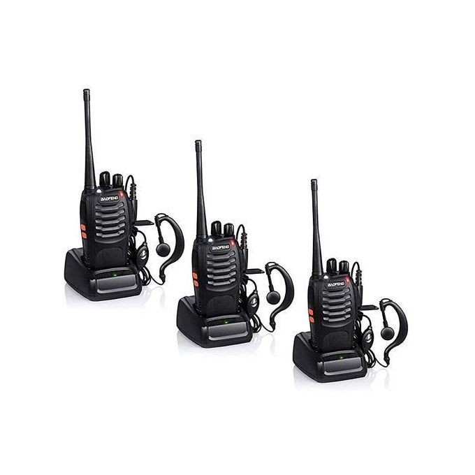 Walkie Talkie Radio With Earpiece (3pcs)
