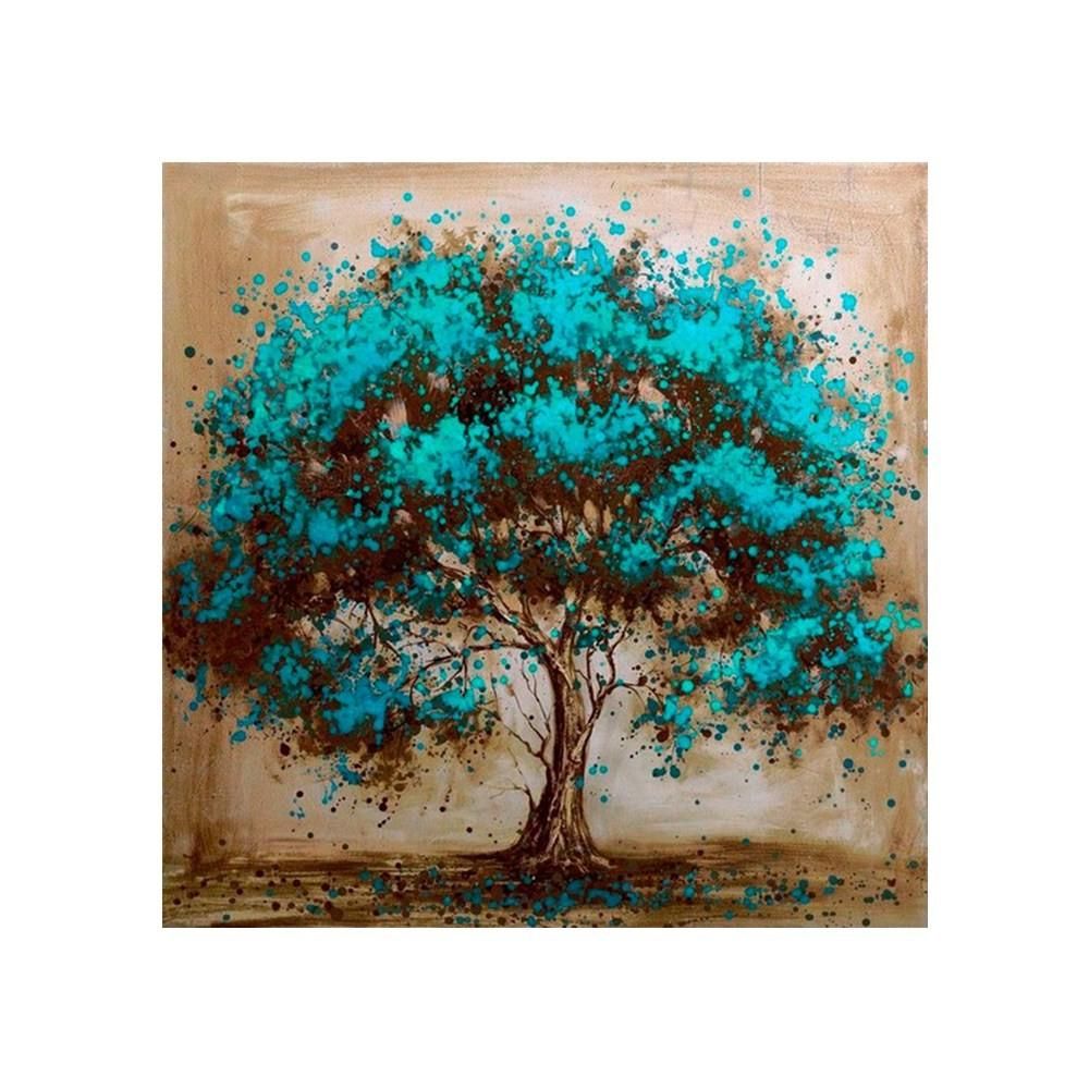 10 * 10 inches/25 * 25cm DIY 5D Diamond Painting Kit Color Tree Resin Rhinestone Mosaic Embroidery Cross Stitch Craft Home Wall Decor