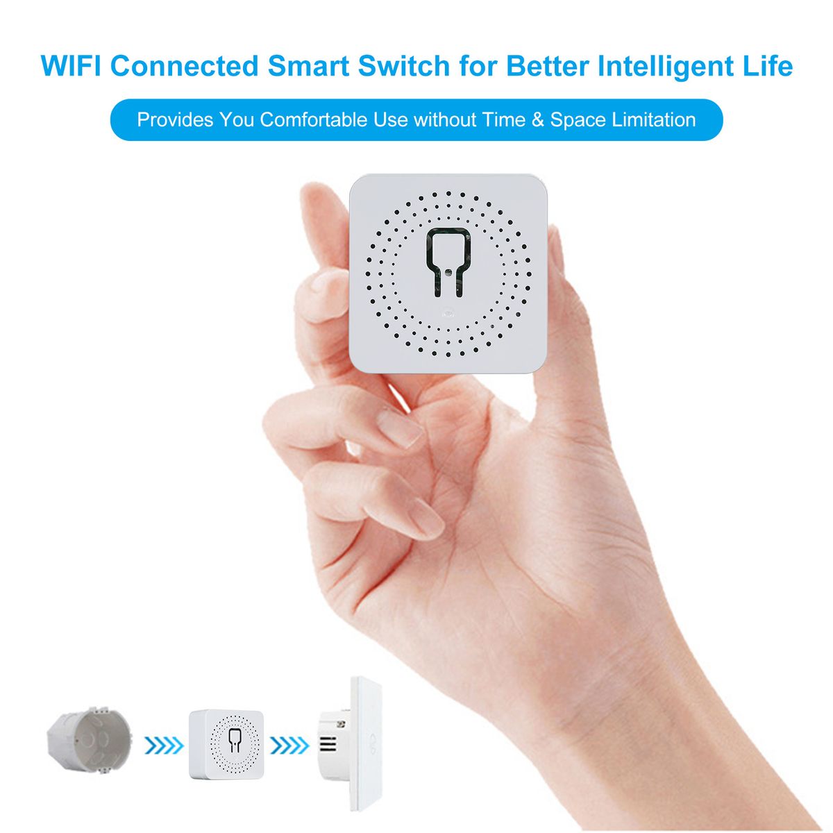 Wirelessly S-mart Switch Supported P-hone App Control/