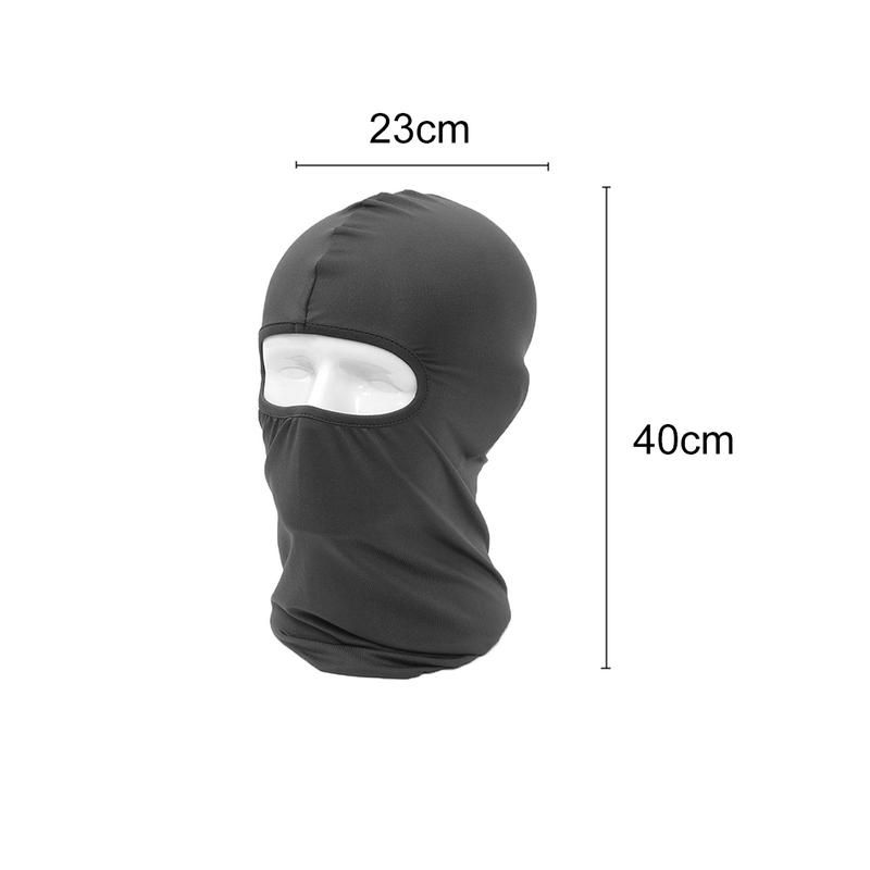 2Pcs Sun Protection Dust Proof Breathable-Black+Black