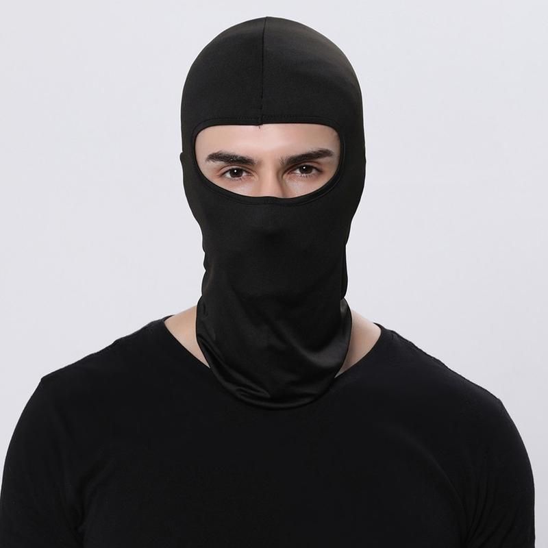 2Pcs Sun Protection Dust Proof Breathable-Black+Black