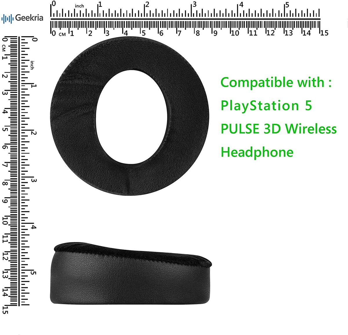Geekria Ear Pads For Sony PS 5 PULSE Headphones