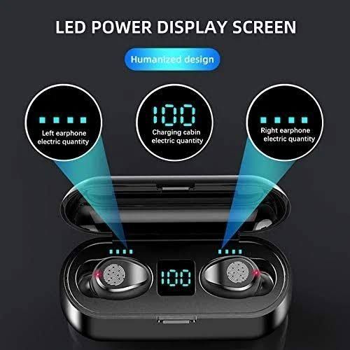 Realme Wireless Wireless Earbuds Bluetooth F9 Max Headphones Earpods Earpiece Fingerprint Touch Control Bass Iphone Headset