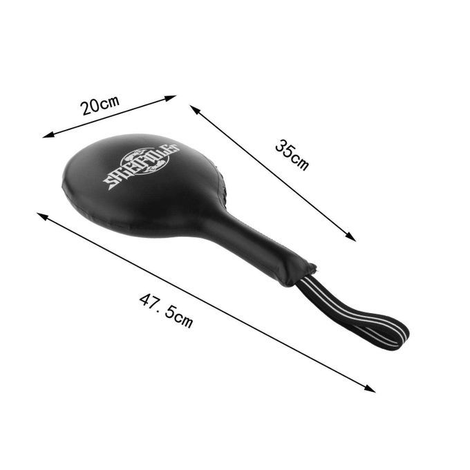 Boxing Mitt Training Target Punch Pad Glove Focus MMA Karate Black