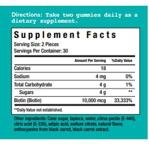 Beauty Gummy  With Biotin 10,000 Mcg, 30 Servings