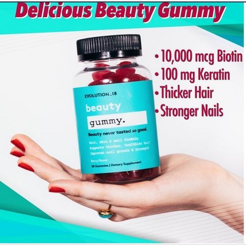 Beauty Gummy  With Biotin 10,000 Mcg, 30 Servings