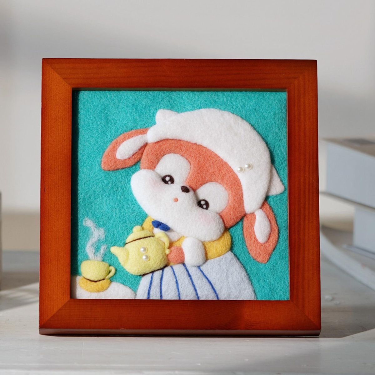 Wool  Felting Kit Gift DIY Ornament With Foam Mat Tool For C