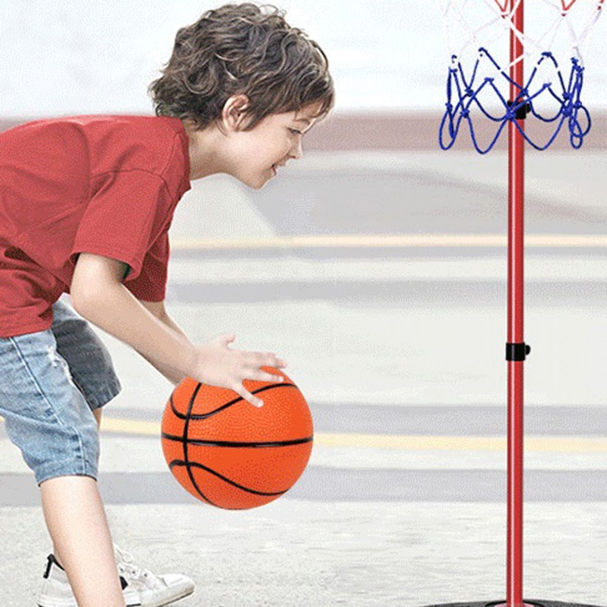 Kids Inflatable Basketball Boys Girls Football Basketball Pro-Ball 3pcs