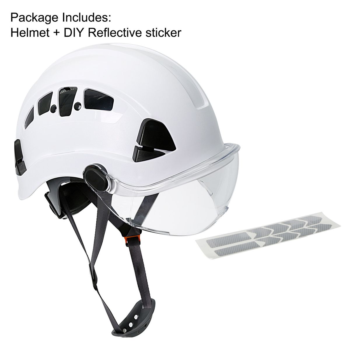 Safety S With Goles ABS Construction Hard Hat With Visor
