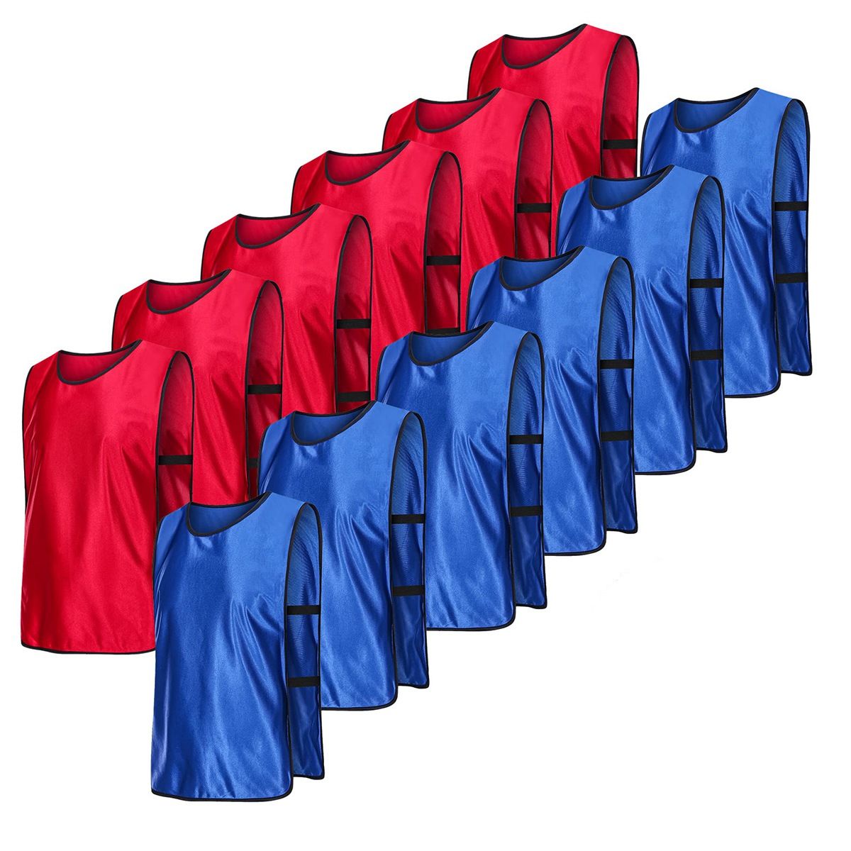 12 Pack Dodgeball Game Vests Soccer Practice Jerseys