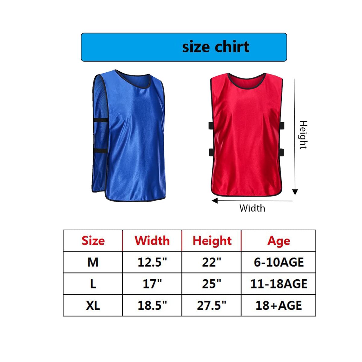 12 Pack Dodgeball Game Vests Soccer Practice Jerseys