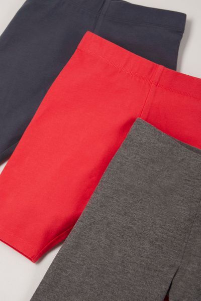 Unisex Plain Multi Colored Cycle Shorts -3 Pieces