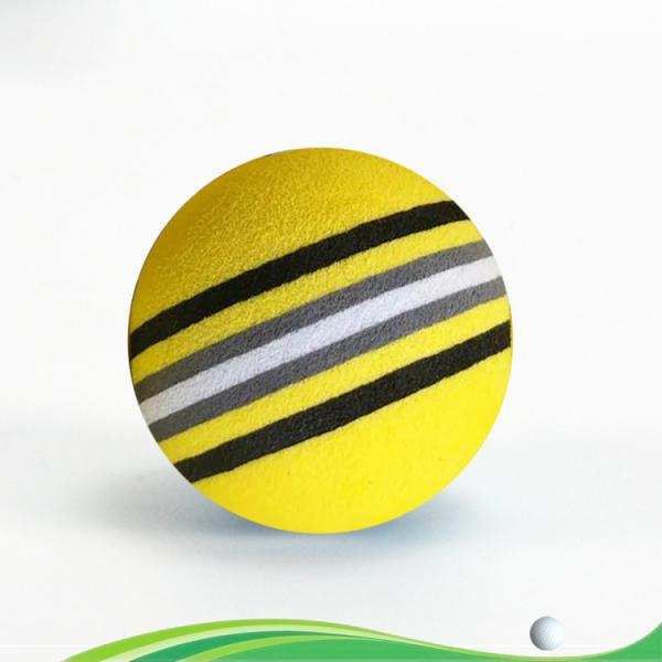 10 Pieces EVA Foam Sponge Golf Balls For Swing Practice Yellow