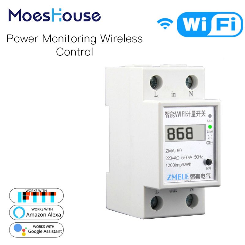 WiFi Smart Power Meter Switch Power Consumption Energy