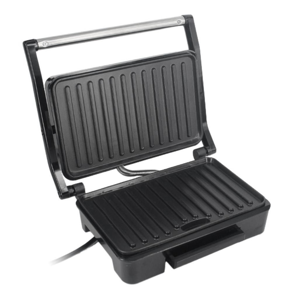 Panini Maker Household Stainless Steel 850W High Power Nonstick Pan Steak Machine Sandwich Machine Barbecue Machine Breakfast Machine
