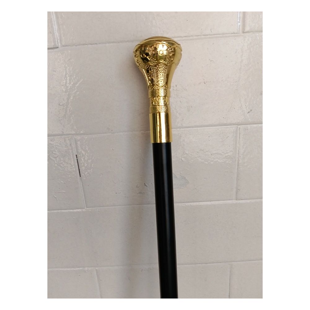 Men's Luxury Gold Crown Crafted Walking Stick