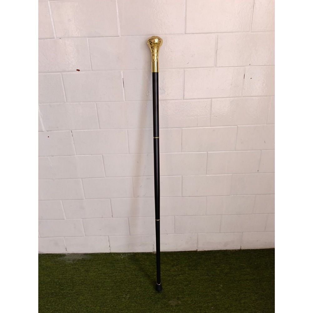 Men's Luxury Gold Crown Crafted Walking Stick