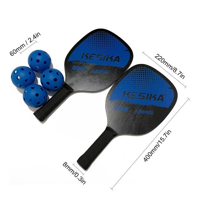 Pickleball Paddle Set Pickleball Rackets Ball Set 2 Rackets