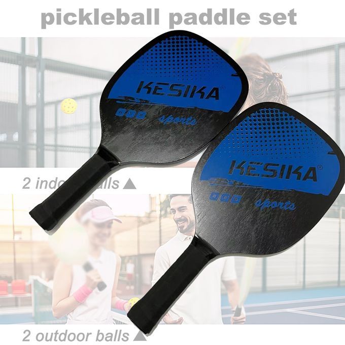 Pickleball Paddle Set Pickleball Rackets Ball Set 2 Rackets