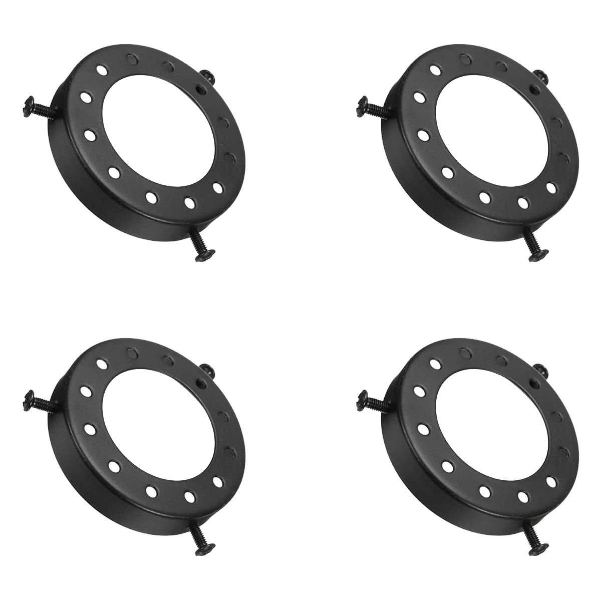 4Pcs Lamp Retro Pendant Light Holder Chandelier Wall Lamp Accessories 70X13mm276X051In Black