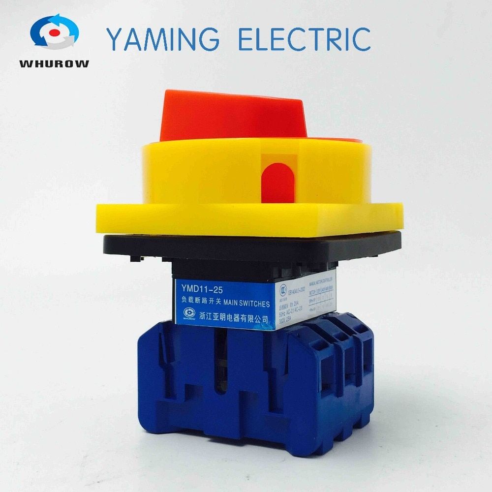 With Disconnect 3P YMD11-25A Door Inter-lock Padlock Switch Switch,ON-OFF Switch Function,main Isolator