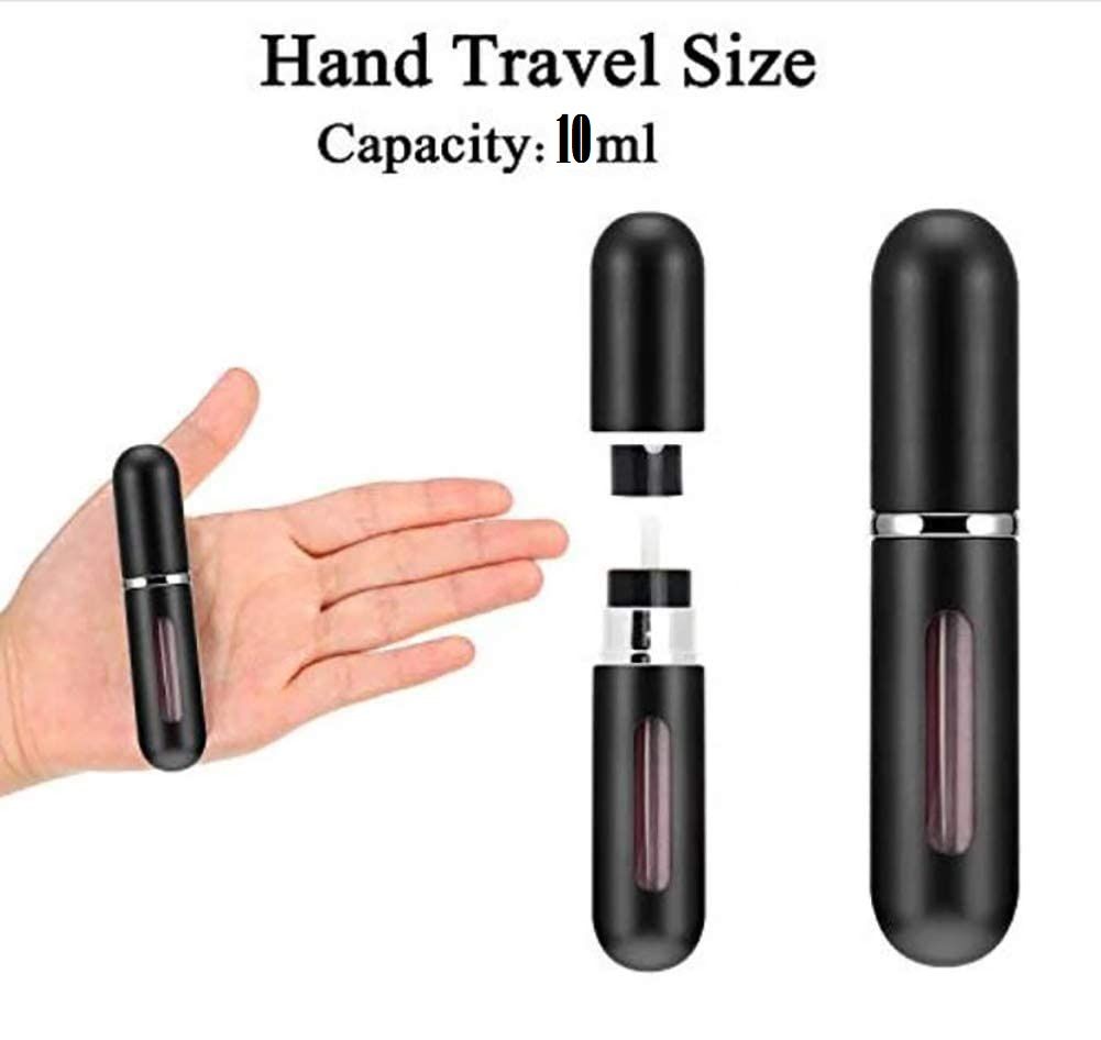 10ml Mini Refillable Portable Perfume Atomizer Black