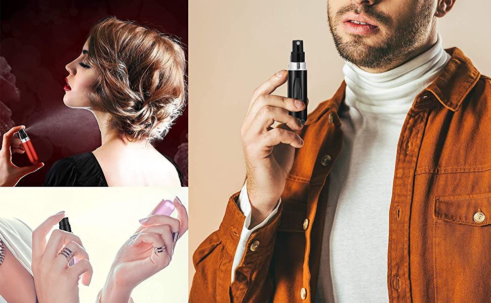 10ml Mini Refillable Portable Perfume Atomizer Black