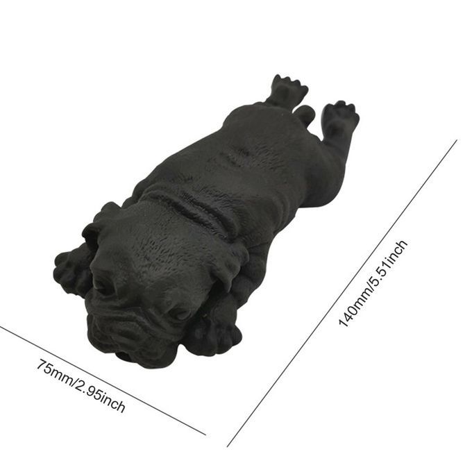 Anime Squishy Dogs Toys Stress Party De Ompression  Reative  Ulation Puzzle-black-14cm