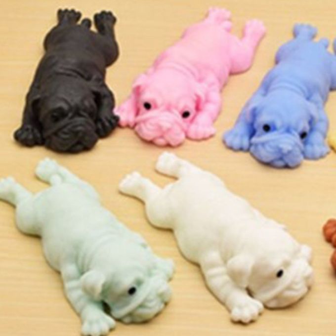 Anime Squishy Dogs Toys Stress Party De Ompression  Reative  Ulation Puzzle-black-14cm