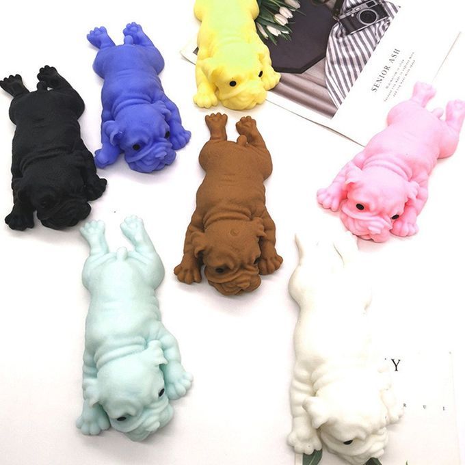 Anime Squishy Dogs Toys Stress Party De Ompression  Reative  Ulation Puzzle-black-14cm