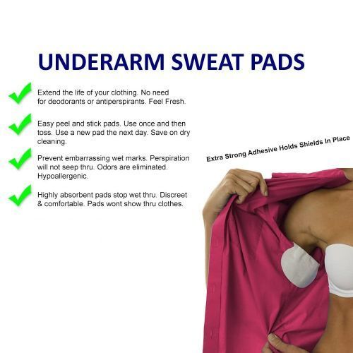 Underarm Sweat Pads Armpit Pads Deodorant 10 Pcs (5 Pack)