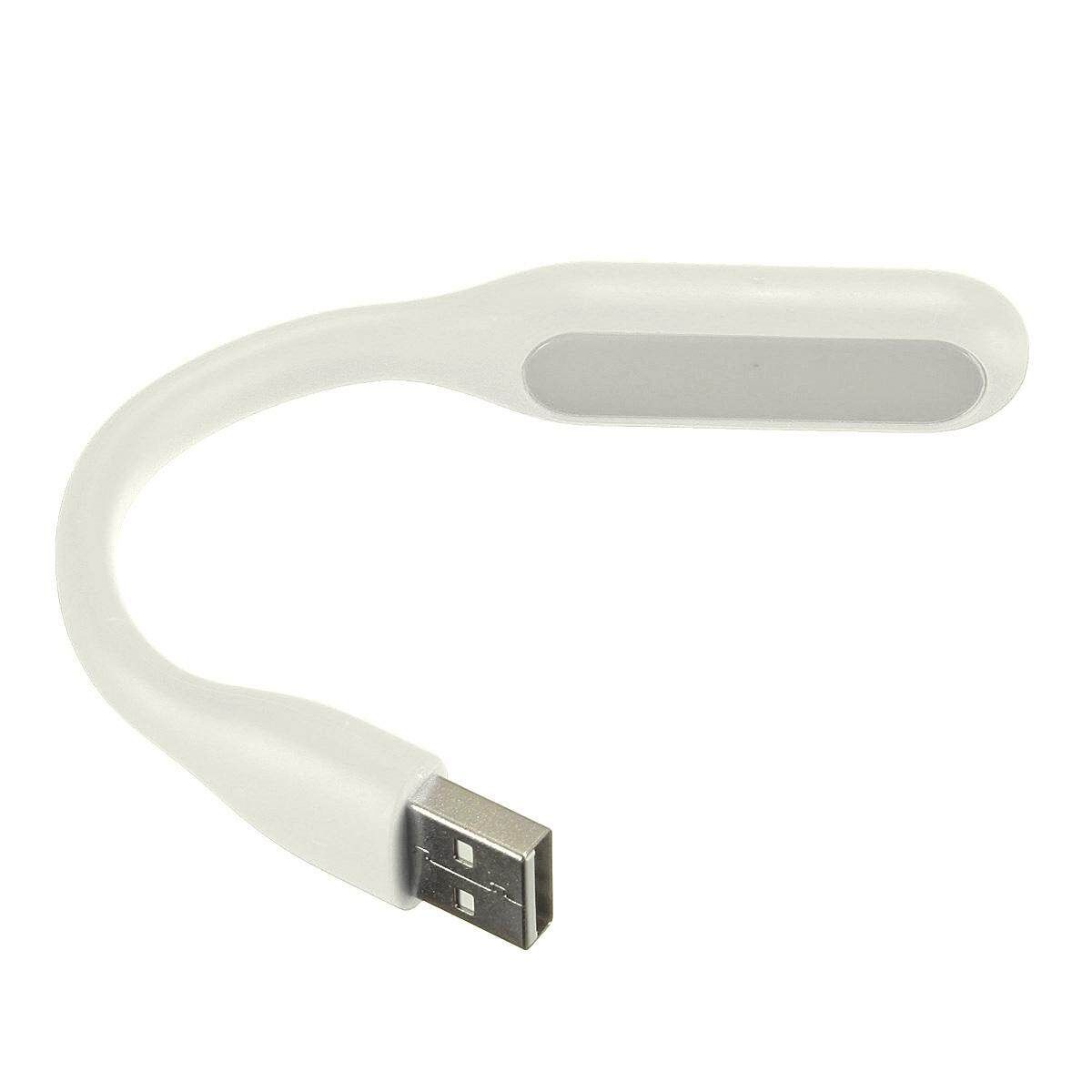 4Pcs Flexible USB LED Light Lamp For Computer Keyboard Reading Notebook PC Laptop (White)