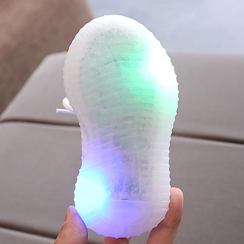 Mesh Breathable Shock-absorbing Children's Sports Shoes White