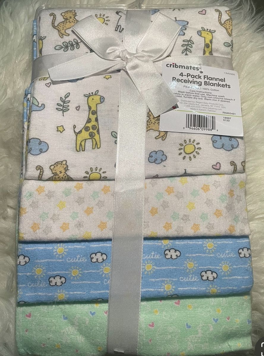 Cozy Safari Baby Blankets Pack Of 4