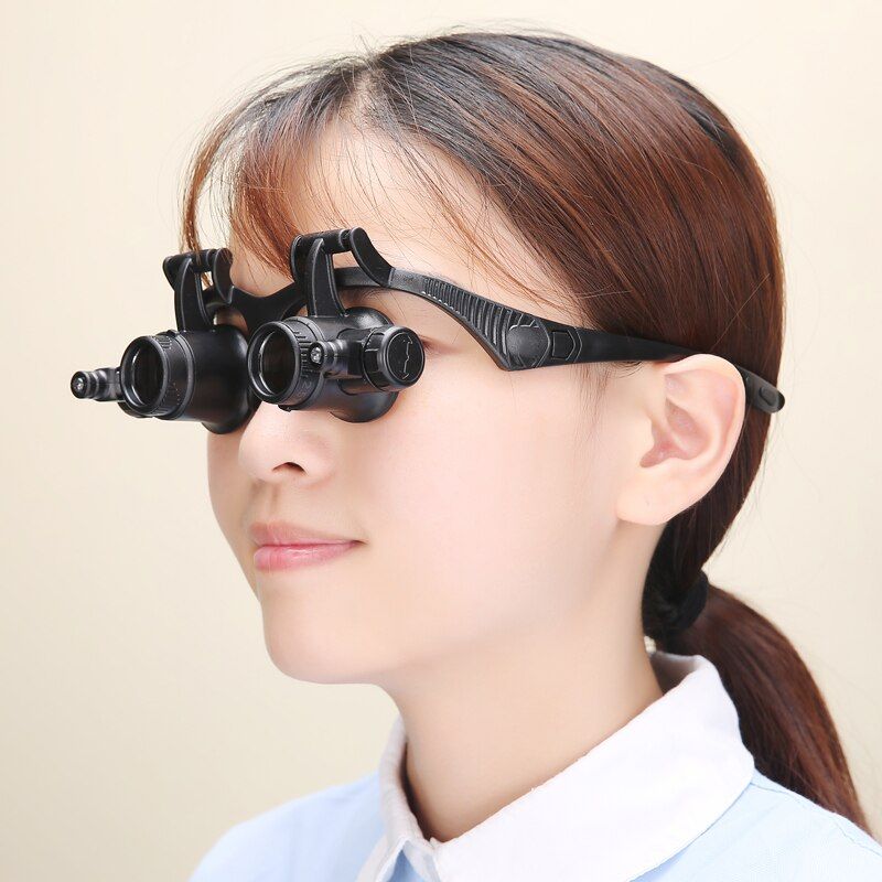 2.5X 4X 6X 8X 10X 15X 20X 25X Magnifiers Magnifying Forget Solder Aid LED Lighted Magnifier Carrier Needlework   Manicure