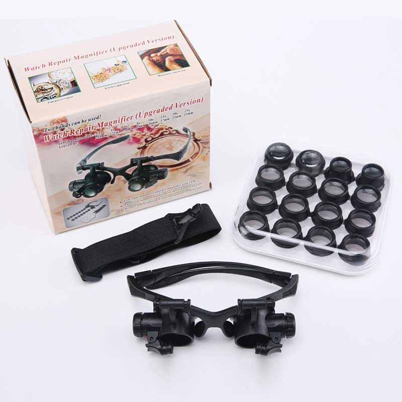 2.5X 4X 6X 8X 10X 15X 20X 25X Magnifiers Magnifying Forget Solder Aid LED Lighted Magnifier Carrier Needlework   Manicure