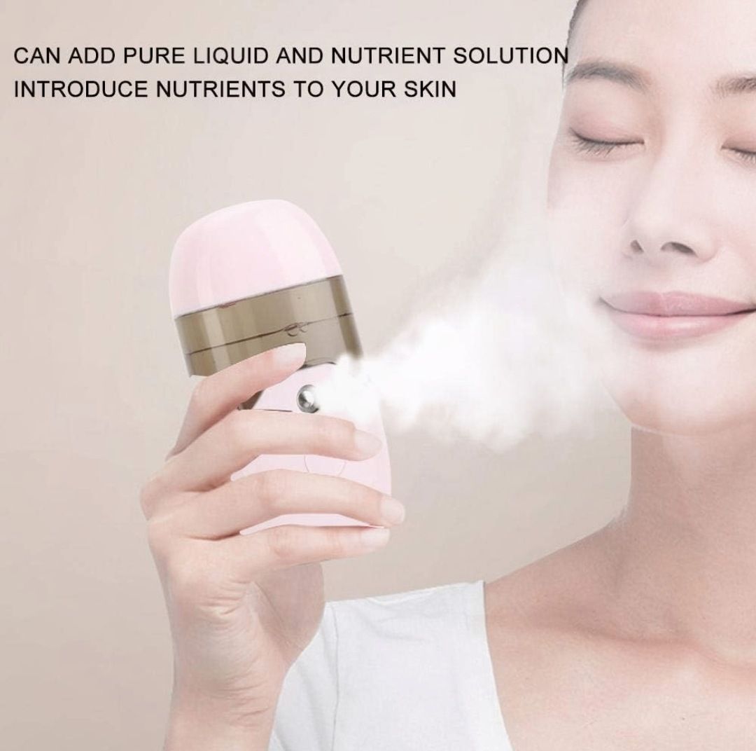 Facial Steamer (50ml USB  Rechargeable Face Hydrator &  Humidifier Sprayer.