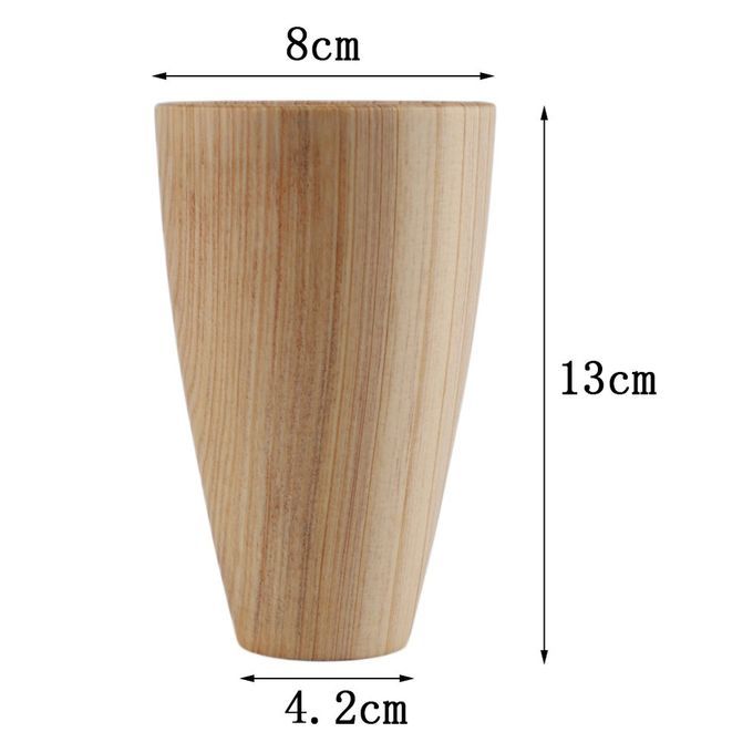 Spru E Wood Drinking  Up Primitive Wooden Beer  Offee Jui E Mugs Gift-Bu Ywood-water Wave